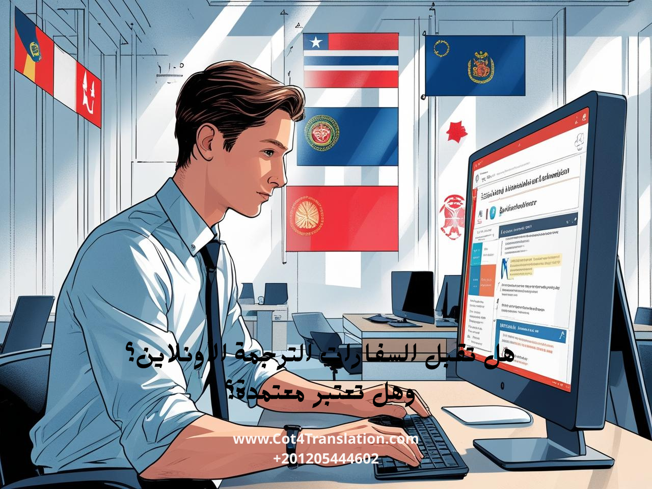 هل تقبل السفارات الترجمة الأونلاين؟ وهل تعتبر معتمدة؟